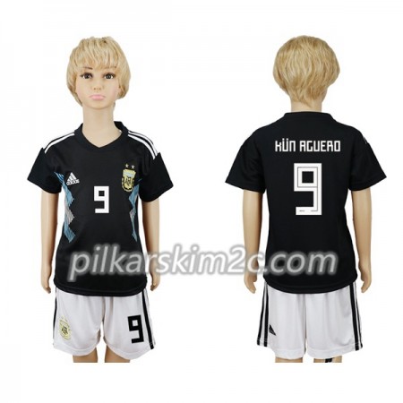 Koszulka Argentyna Kun Agüero 9 Dziecięca Precz Mistrzostwa Świata 2018 - Koszulki Piłkarskie